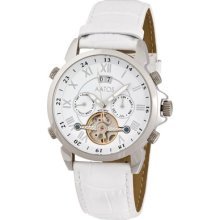 Automatic Wrist Watch With White Face Jaakkoolsww