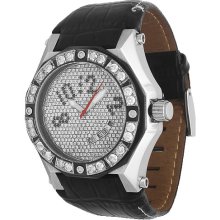 Avianne&Co Octavian Collection Mens Steel Diamond Watch 7.00 Ctw