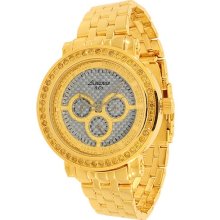 Avianne and Co. Mens Prince Collection Yellow Diamond Watch 2.05 Ctw