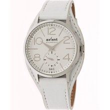 Axcent Womens Episode Stainless Watch - White Leather Strap - White Dial - AXTX22801-661