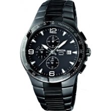 B3773-03 Boccia Mens Titanium Black IP Chronograph Watch