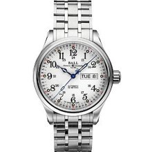 Ball Trainmaster wrist watches: 60 Seconds White Dial nm1058d-s3-wh