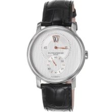 Baume & Mercier Men's Classima Executives Swiss Made Automatic Black Leather Strap Watch