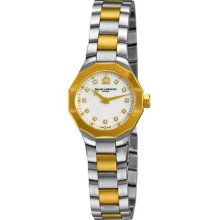 Baume & Mercier Riviera Ladies Two Tone Mother of Pearl Dial Mini