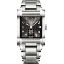 Baume and Mercier Black Dial Automatic Stainless Steel Mens Watch MOA10048