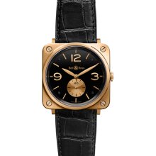 Bell & Ross BR-S Mechanical Gold 39mm BRS Pink Gold Black