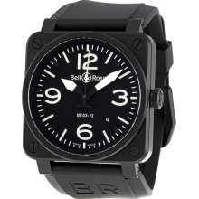Bell and Ross Aviation Mens Automatic Watch BR0392-BL-CA