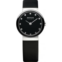 Bering Time 10725-442 Ladies Ceramic Black Watch Rrp Â£129