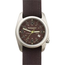 Bertucci A-2T Field Colors Mens Titanium Watch - Field Brown Nylon Strap - Toscano Brown Dial - 12704