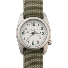 Bertucci A-2T Field Colors Mens Titanium Watch - Drab Nylon Strap - Caprili Stone Dial - 12706