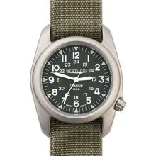 Bertucci A-2T Vintage Marine Green Titanium Watch with Olive Drab