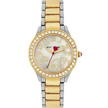 Betsey Johnson Mini Two-Tone Boyfriend Watch - Two Tone