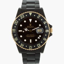 Black Limited Edition Matte Black And Gold Rolex Gmt Master I