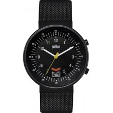 BN0087BKBKMHG Braun Mens Radio Controlled Black Watch