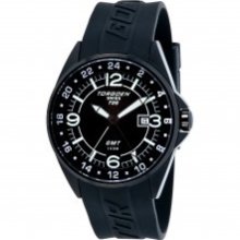 Bnib Torgoen Swiss T25 Mens Pilot Watch Black Dial 45mm Case T25301