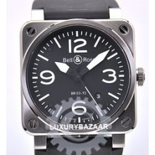 BR Instrument BR 03-92 (SS / Black / Rubber Strap)