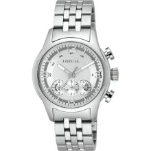 Breil Milano Mens New Globe Chronograph Stainless Watch - Silver Bracelet - Silver Dial - TW0773