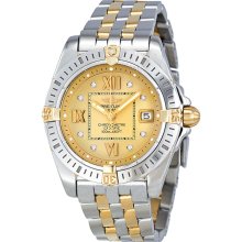 Breitling Cockpit Lady Diamond Gold Dial Two-Tone Ladies Watch B7135612-H506TT