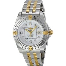 Breitling Cockpit Lady Mother of Pearl Diamond Dial Two-Tone Ladies Watch B7135612-A587