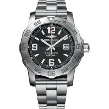 Breitling Colt 44 Stainless Steel Black Dial Mens Watch A7438710/BB50