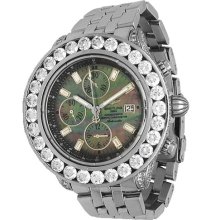 Breitling Evolution Mens Diamond Watch 19.18 Ctw