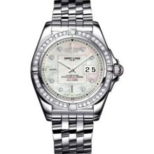 Breitling Galactic 36 Automantic Stainless Steel With Diamonds A3733053/A717-pilot-steel
