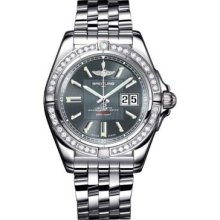 Breitling Galactic 41 Stainless Steel - Diamond Bezel A49350LA/C806-pilot-steel