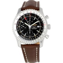 Breitling Navitimer World Black Dial Mens Watch A2432212-B726BRLT