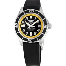 Breitling Superocean Black Yellow Dial Mens Watch A1736402-BA32BKPD