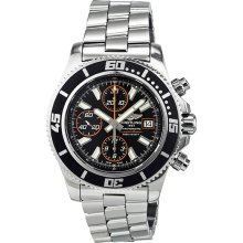 Breitling Superocean Chronograph II Automatic Black Dial Mens Watch A13341A8-BA85