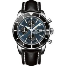 Breitling Superocean Heritage Chronographe Leather Strap A1332024/C817-leather-black-deployant