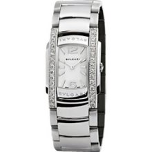 Bulgari Assioma D 31mm White Gold Diamond Watch AAW31WGD1G