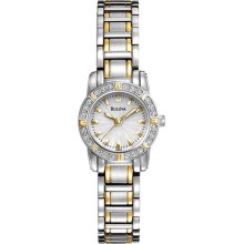 Bulova 98R155 Watch Highbridge Ladies - Silver Dial Stainless Steel Case Quartz Movement