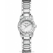 Bulova Highbridge Ladies Diamond Dress Watch Stainless 96R156