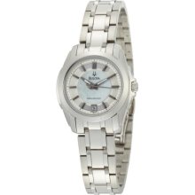 Bulova Longwood Precisionist Womens Stainless Watch - Stainless Bracelet - Silver Dial - 96M108