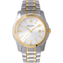 Bulova Mens 38mm Stainless Steel Timepiece