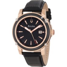 Bulova Men's 98 B161 Wrist Strap Watch Nib Full Factory Warranty Luxury Elegant