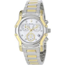 Bulova Wintermoor Two-tone Diamond Dial Chrono Ladies' Watch 98p120