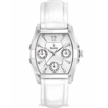 Bulova Women's Diamond Wintermoor Calendar Display White 96P126