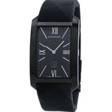 Burberry Heritage Nova Check Black Strap Watch Unisex Bu1081 Msrp $350