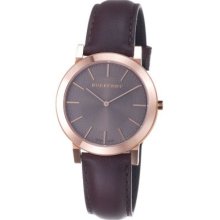 Burberry Men s Slim Swiss Made Quartz Leather Strap Watch