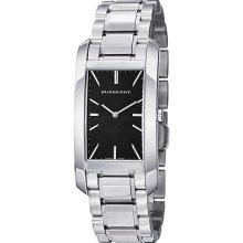 Burberry Women's 'heritage' Black Dial Stainless Steel Quartz Watch