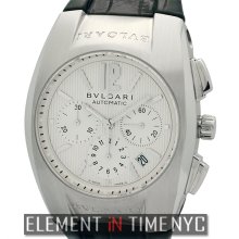 Bvlgari Ergon Chronograph Stainless Steel 40mm Silver Dial