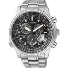 BY0081-54E (BY0080-57E) - Citizen Promaster Eco-Drive 'The Pilot' Global Atomic Titanium Chrono Sapphire Watch