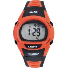 C9 by Champion Men's Plastic Strap Digital Watch - Orange/Black