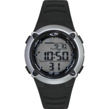 C9 by Champion Men's Plastic Strap Digital Watch - Black/Silver