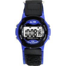 C9 by Champion Men's Fast Wrap Strap Digital Watch - Black/Blue