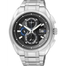 CA0201-51E (CA0200-54E) - Citizen Eco-Drive Super Titanium 100m Sapphire Japan Chronograph Watch