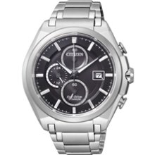 CA0350-51E (CA0351-59E) - Citizen Eco-Drive Super Titanium 100m Sapphire Chronograph Watch