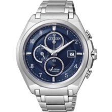 CA0350-51L - Citizen Eco-Drive Super Titanium Blue Sapphire 100m Chronograph Watch